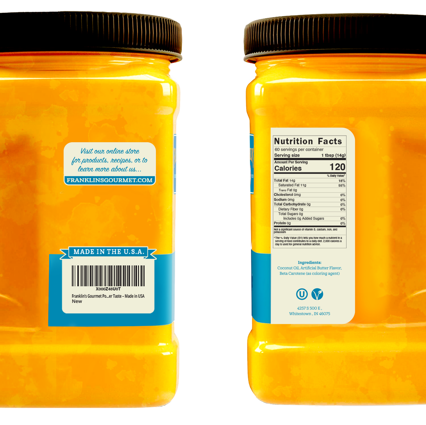 thumbnail image 2 of Dutchman’s Popcorn Coconut Oil – Butter Flavored – 30oz Jar – Vegan, Gluten-Free – 1.87lb 2 of 6