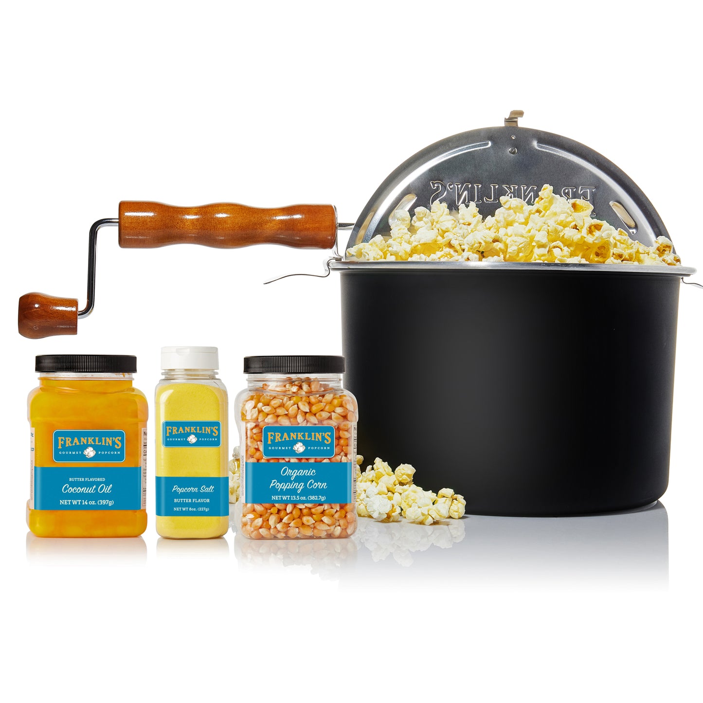 6oz Coconut Oil & White Popcorn kits