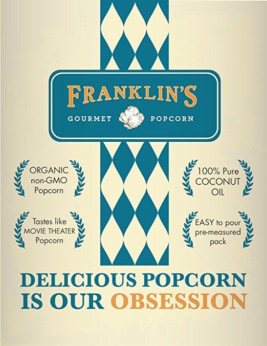 Franklin's Gourmet Popcorn All-In-One Popcorn Packs for Popcorn Machine -  8oz Pack of 10 - Made in USA - Organic Popcorn Bags with Buttery Salt & Oil  - Yahoo Shopping